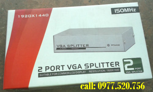 Bộ chia VGA 1 ra 2 MT-viki MT-1502 băng thông 150 Mhz giá rẻ tại Hải Phòng, Hà Nội